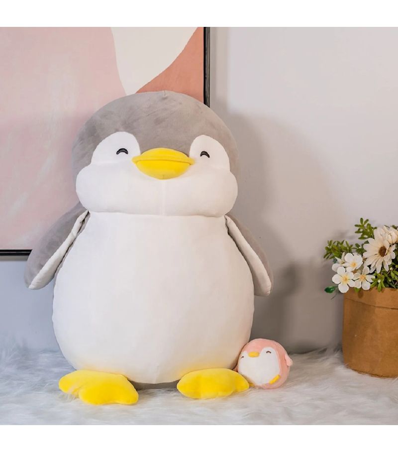 Mini Family PenPen Small Penguin Grey 10 Inch Plush Soft Toy