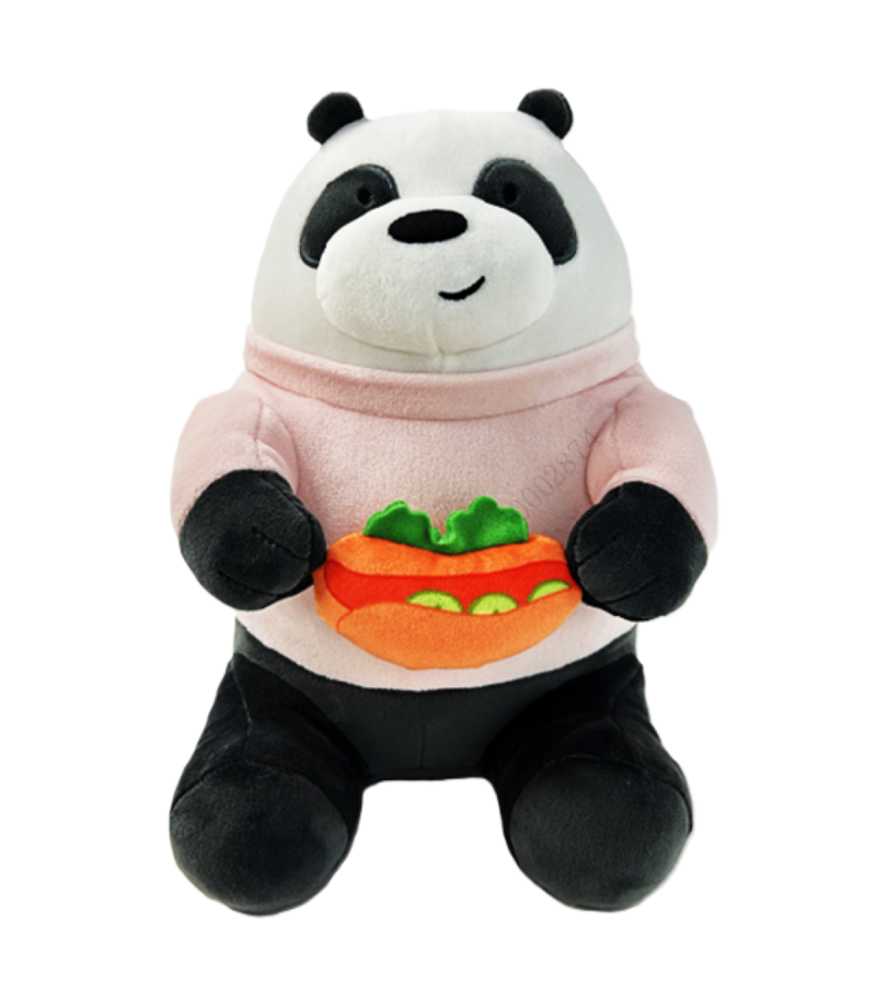 We Bare Bears 10 Inch Foodie Plush Soft Toy Panda