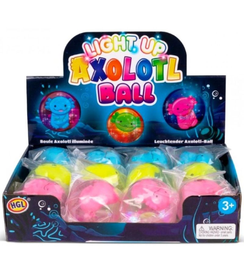 Flashing Light Up Axolotl Water Ball (Assorted Colours)