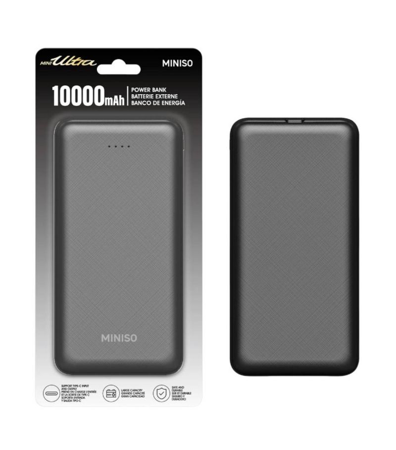 MINISO 10000mAh Black Model C106 Power Bank 