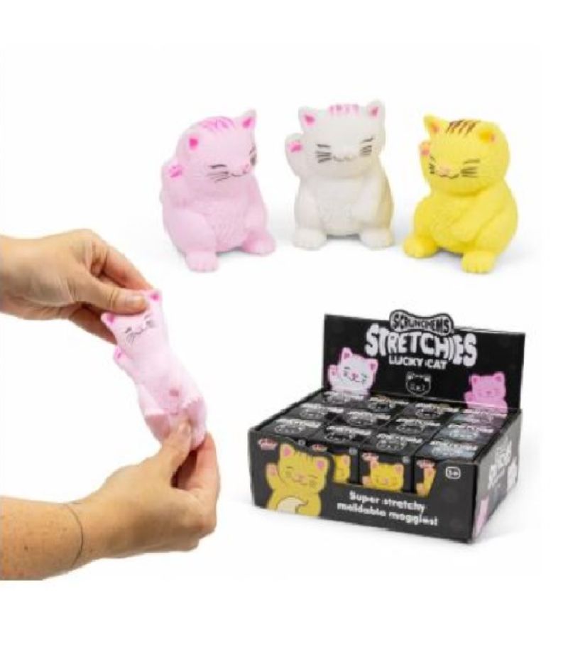 Scrunchems Stretchies Lucky Cat (Assorted Colours)