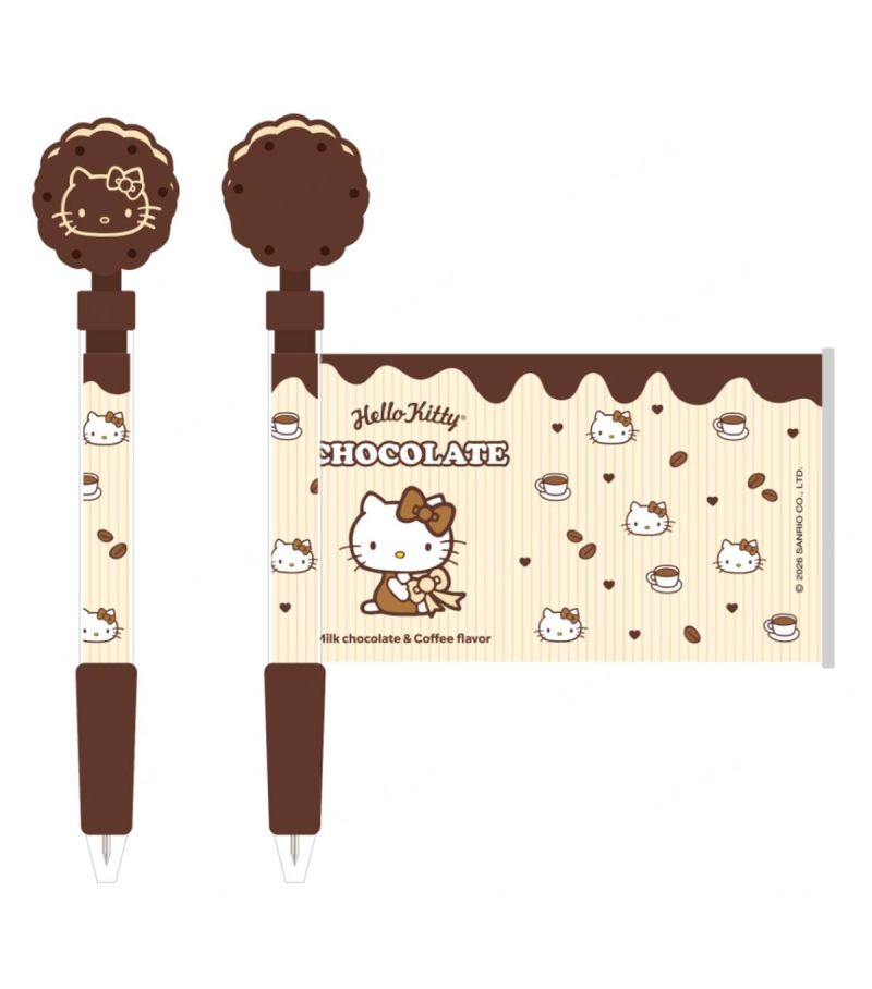 Sanrio Hello Kitty & Friends Chocolate Collection Decoration Black 0.5mm Gel Pen