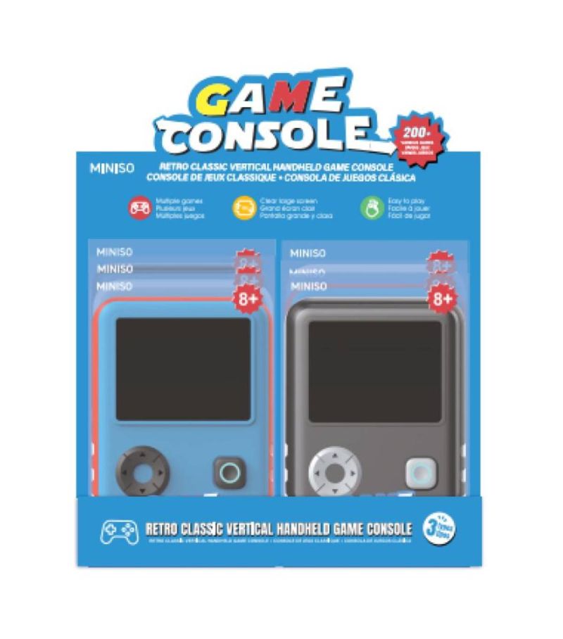 MINISO Retro Classic Vertical Handheld Game Console (Assorted)