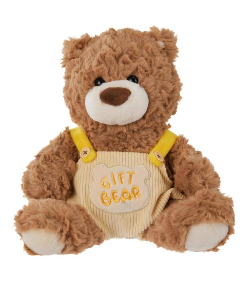MINISO Gift Bear Dungaree 10 Inch Sitting Plush Soft Toy