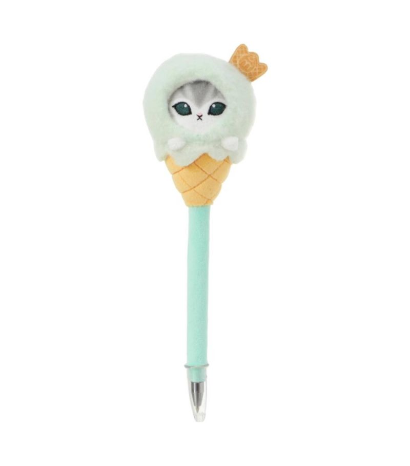 Mofusand Ice Cream Collection Green Plush Pen 