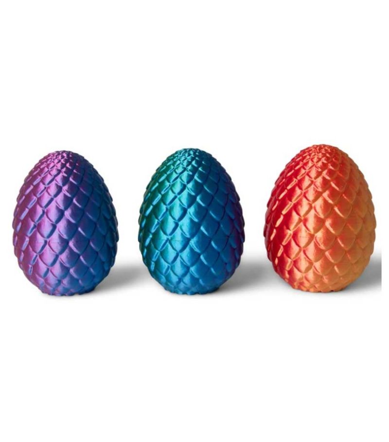 HGL 3D Giant Printed Dragon Egg Squishy Fidget Toy Assorted colours