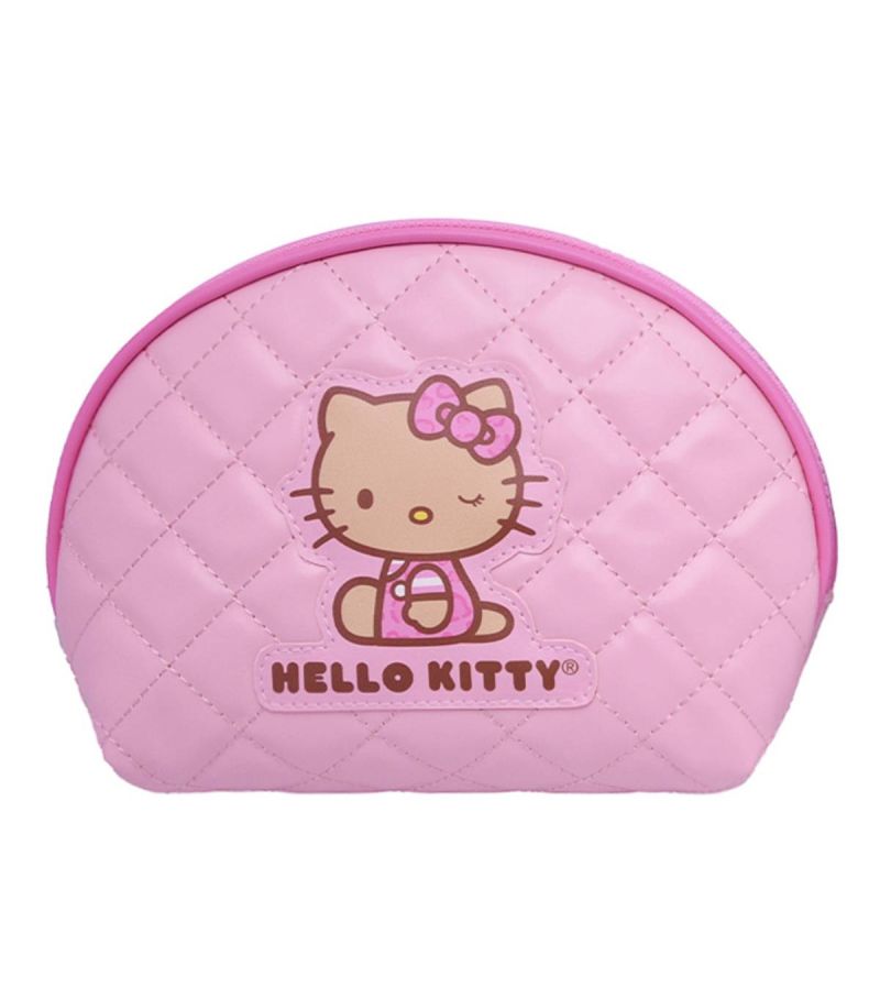 Sanrio Hello Kitty & Friends Pink Leopard Print Cosmetic Bag