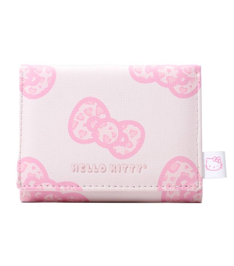 Sanrio Hello Kitty & Friends Pink Leopard Print Bowknot Wallet
