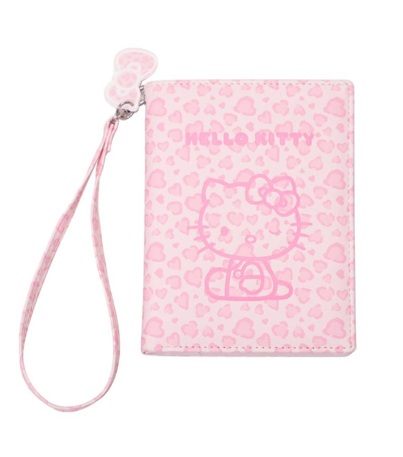 Sanrio Hello Kitty & Friends Pink Leopard Print Passport Holder
