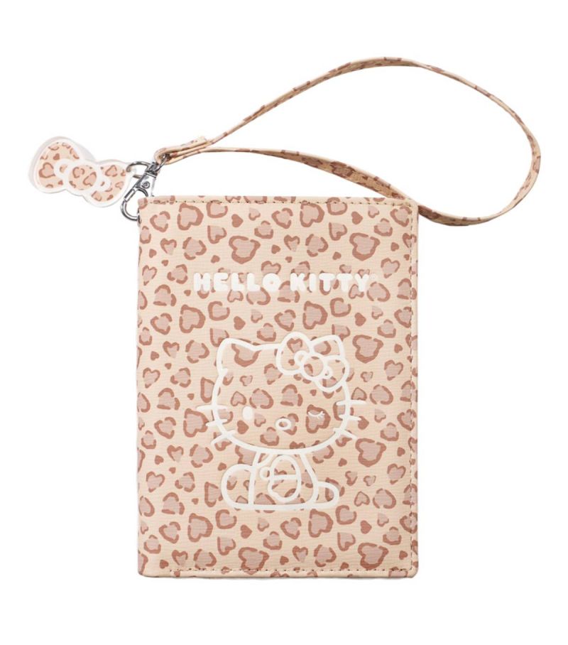 Sanrio Hello Kitty & Friends Brown Leopard Print Passport Holder