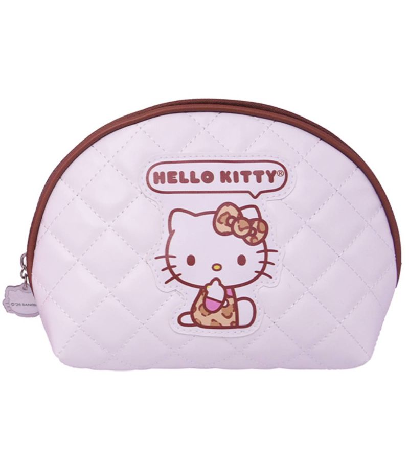 Sanrio Hello Kitty & Friends Brown Leopard Print Cosmetic Bag