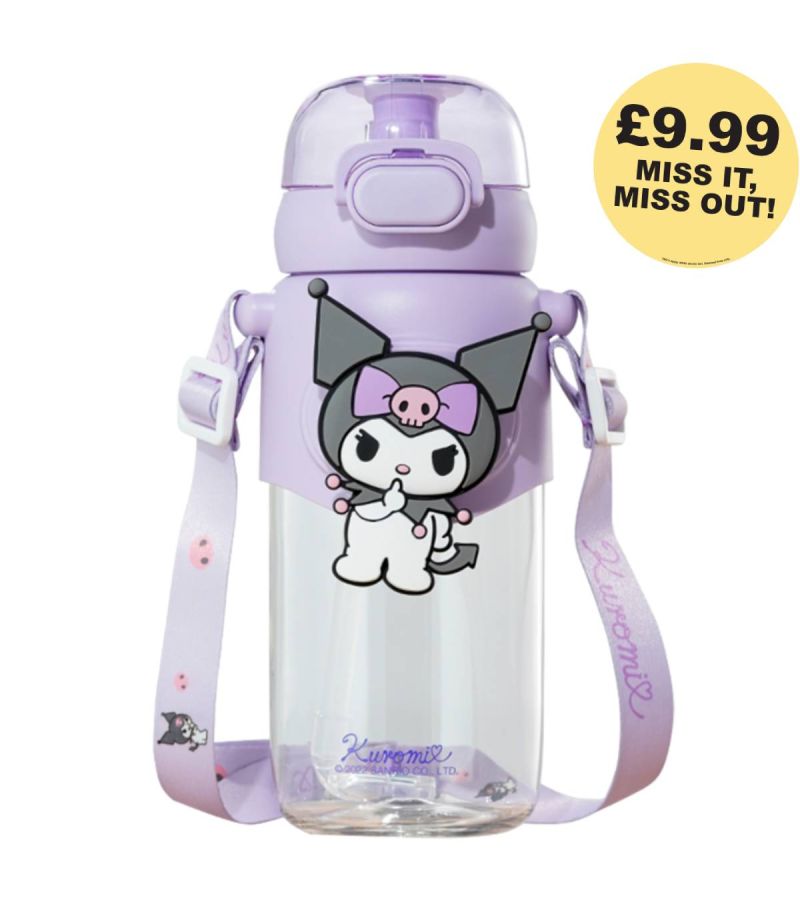 Sanrio Hello Kitty & Friends Kuromi 600ml Water Bottle