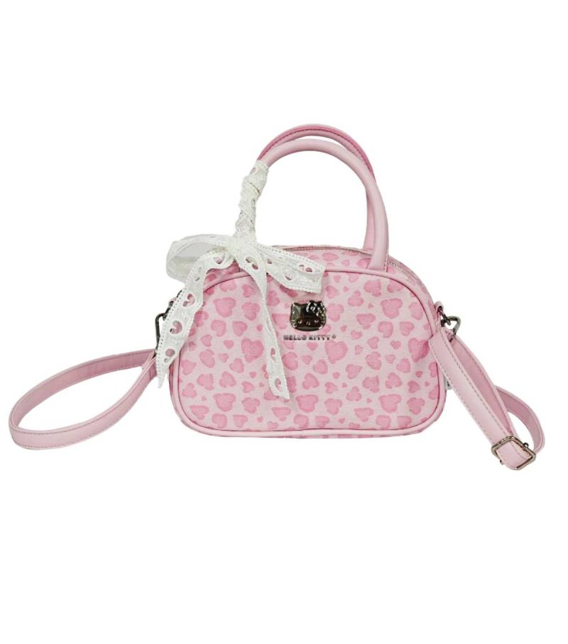 Sanrio Hello Kitty & Friends Pink Leopard Print Crossbody Bag