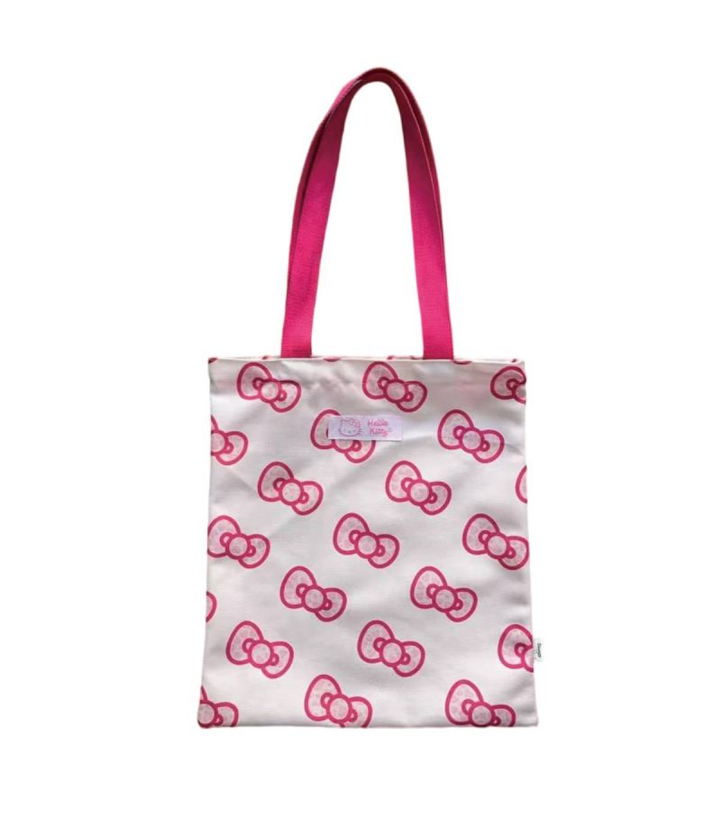 Sanrio Hello Kitty & Friends Pink Leopard Print Bowknot Tote Bag