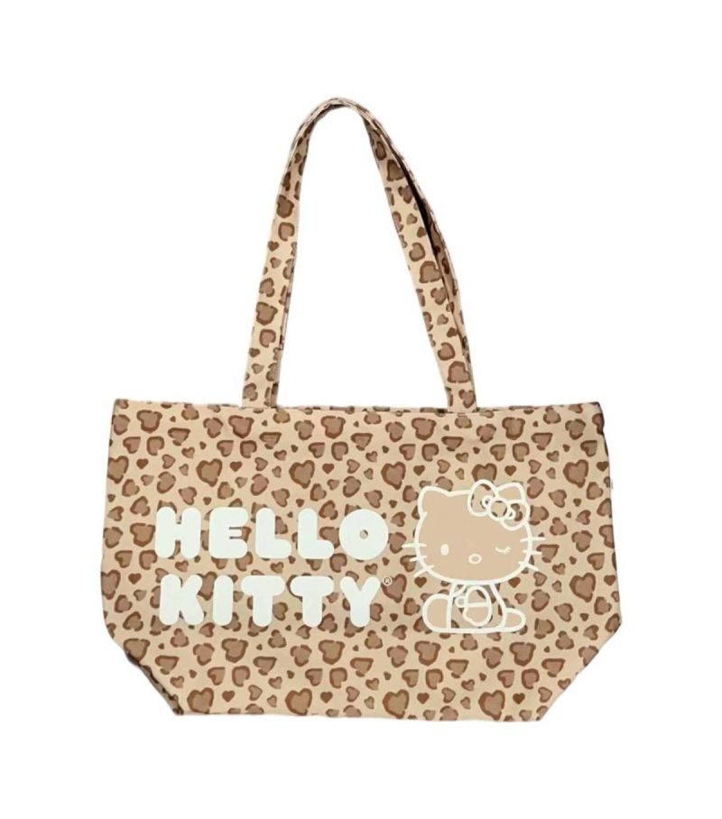 Sanrio Hello Kitty & Friends Brown Leopard Print Tote Bag
