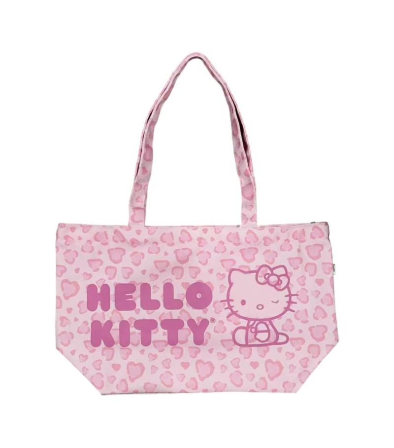 Sanrio Hello Kitty & Friends Pink Leopard Print Tote Bag