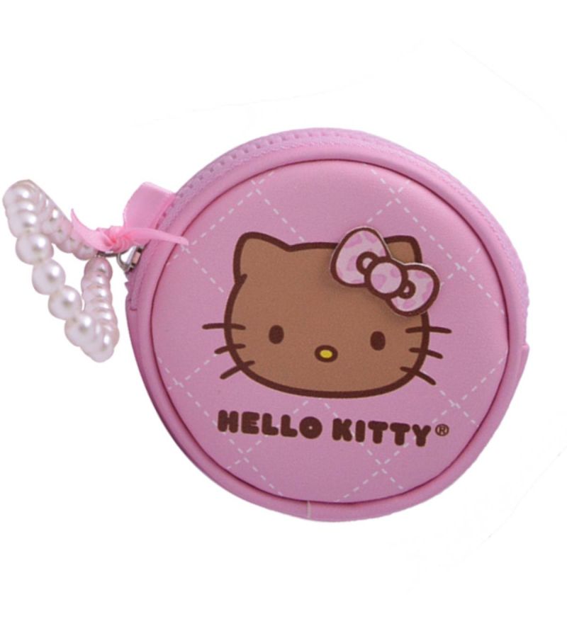 Sanrio Hello Kitty & Friends Pink Leopard Print Round Coin Purse