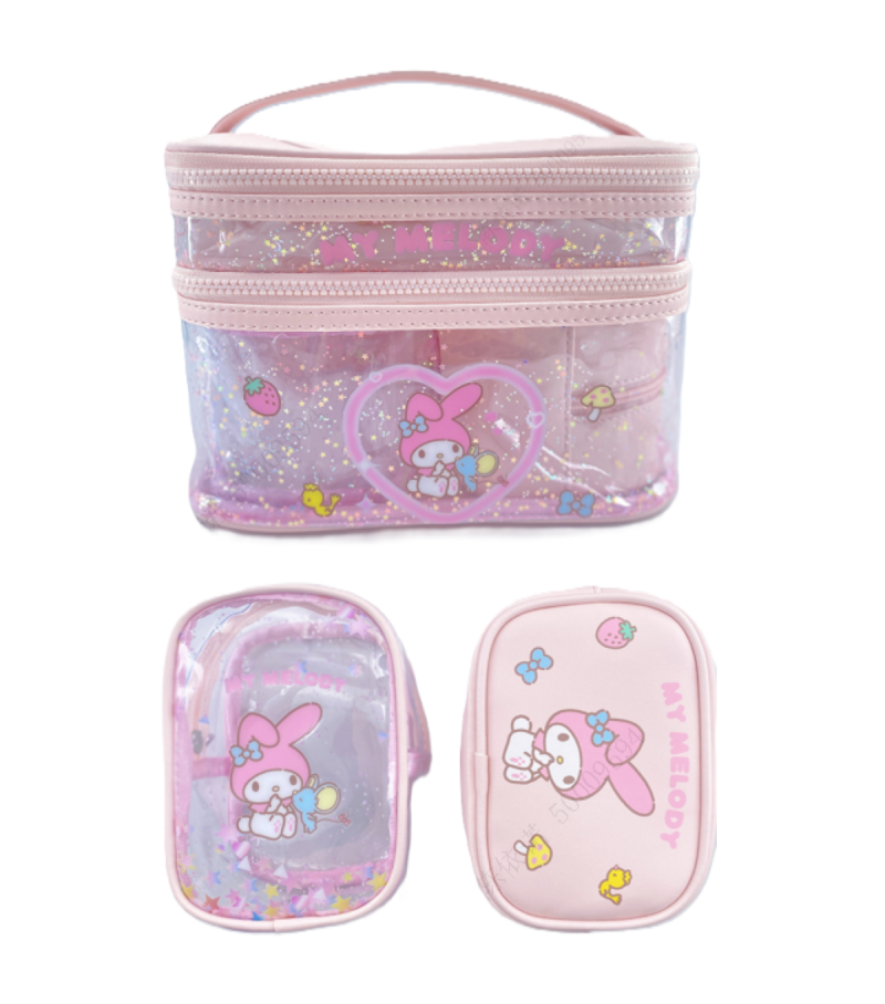 Sanrio My Melody Handheld Cosmetic Bag Set