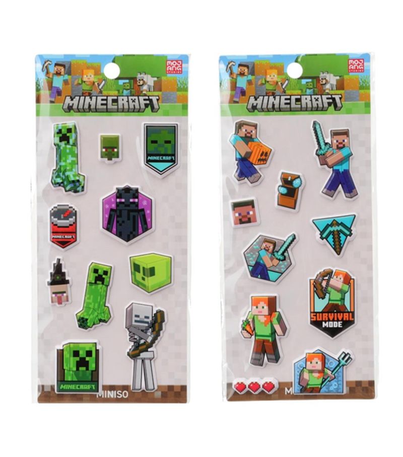 Minecraft 3D Foam Stickers 1 Pack (Assorted Stickers)