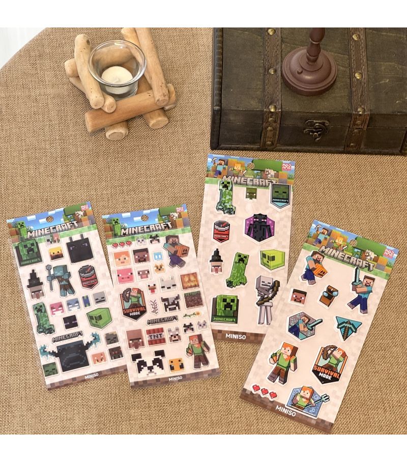 Minecraft 3D Foam Stickers 1 Pack (Assorted Stickers)