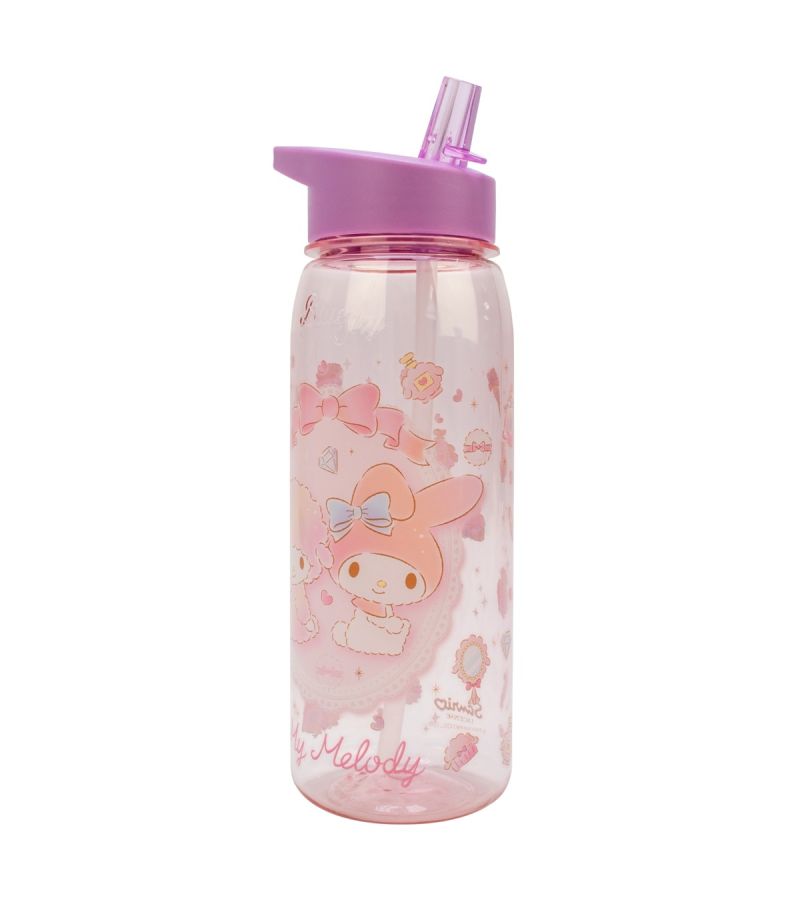 My Melody Flip-Top Straw Water Bottle