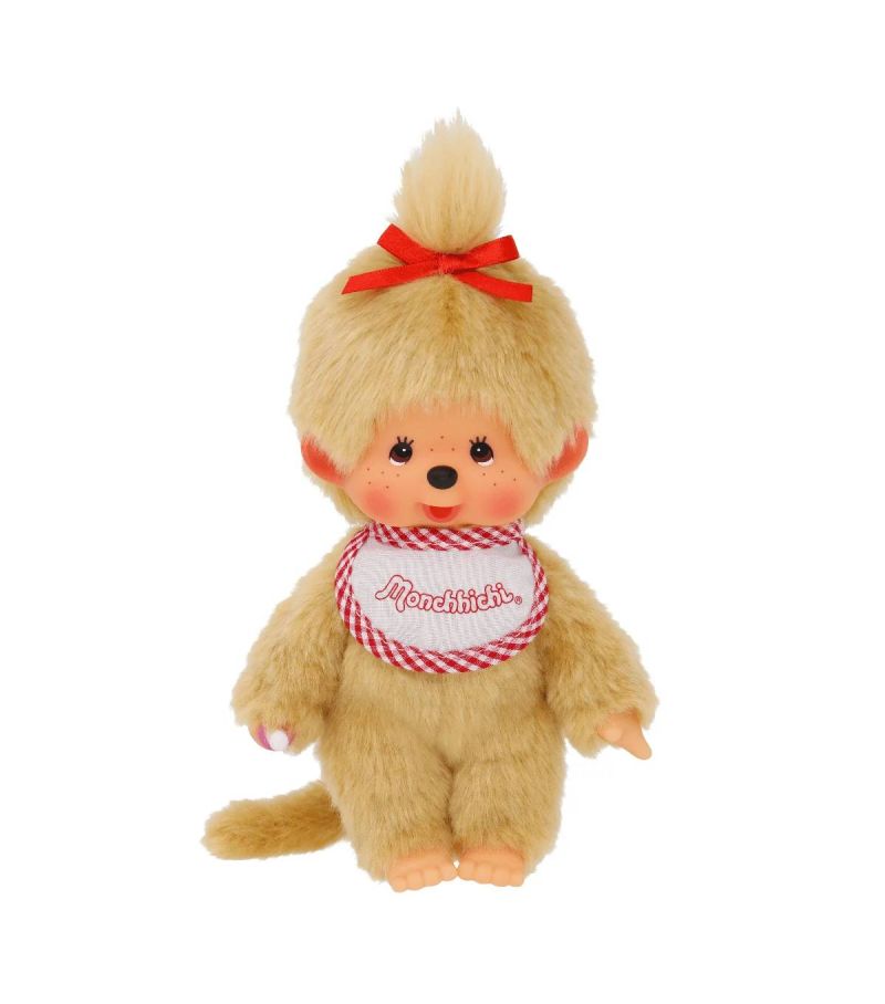 Bandai Monchhichi Beige Girl Plush Soft Toy