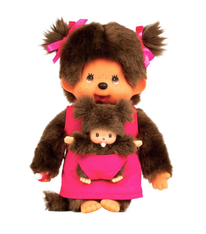 Bandai Monchhichi Mother & Child 20cm Plush Soft Toy (Assorted Characters)