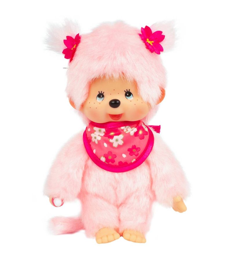 Bandai Monchhichi Sakura Cherry Blossom Girl 16.5cm Plush Soft Toy