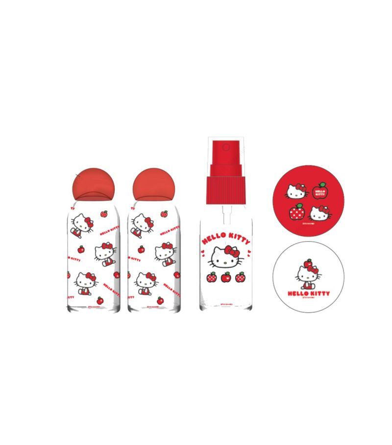 Sanrio Hello Kitty Apple Collection Travel Bottles Set
