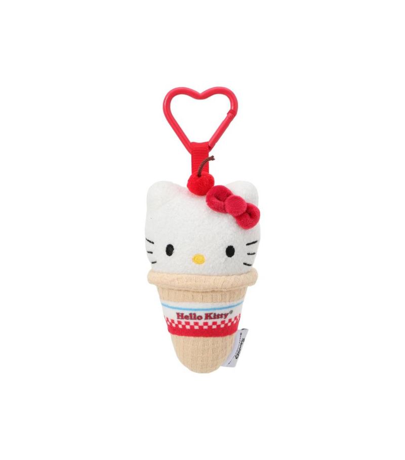 Sanrio Hello Kitty & Friends Retro Diner Ice Cream Cone Plush Pendant
