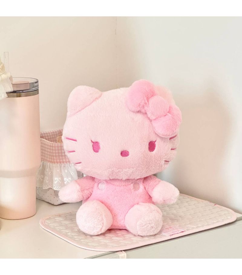 Sanrio Hello Kitty & Friends Hello Kitty Pink 10 Inch Sitting Plush Soft Toy