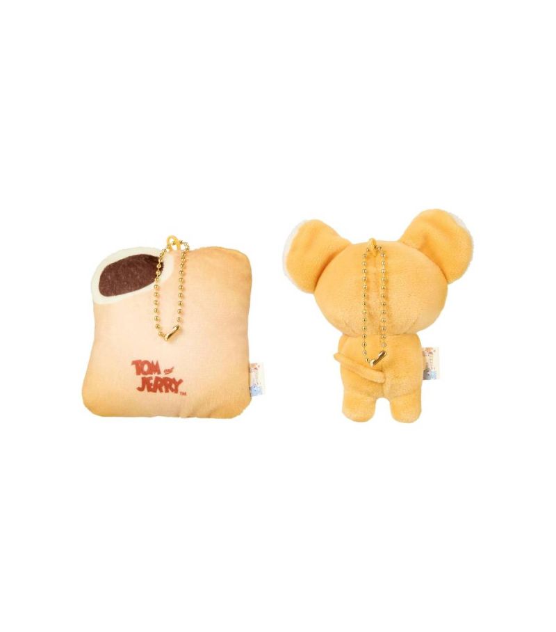 Tom & Jerry Gokko Series Couple Jerry & Toast Plush Pendant