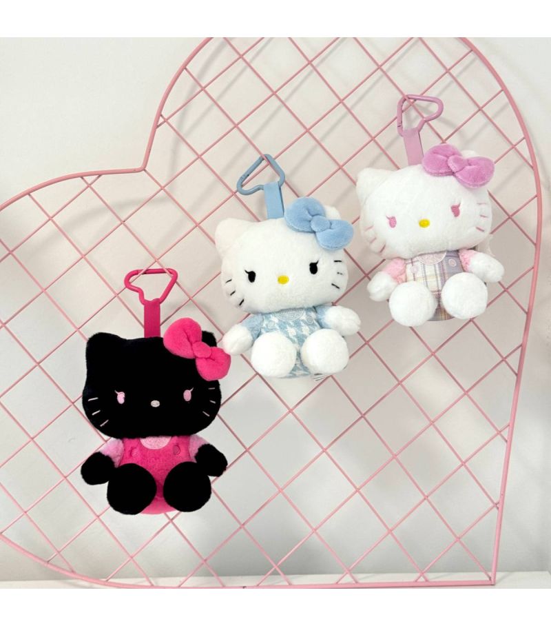 Sanrio Hello Kitty & Friends Sitting Hello Kitty 3.5 Inch Pink Plush Soft Toy Pendant