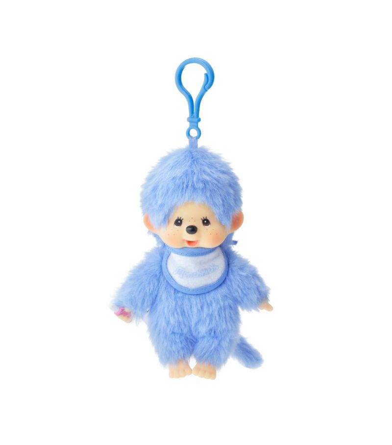 Bandai Monchhichi Lacie Satin Bib 14cm Plush Keychain (Assorted Characters)