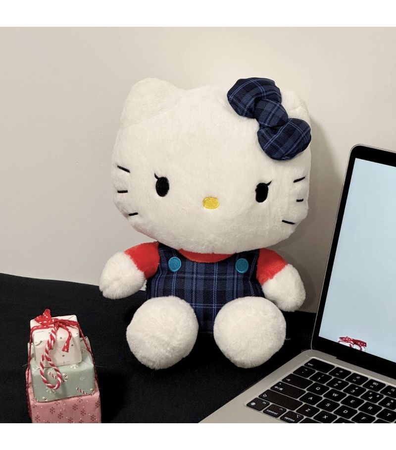 Sanrio Hello Kitty & Friends Hello Kitty Tartan 10 Inch Sitting Plush Soft Toy