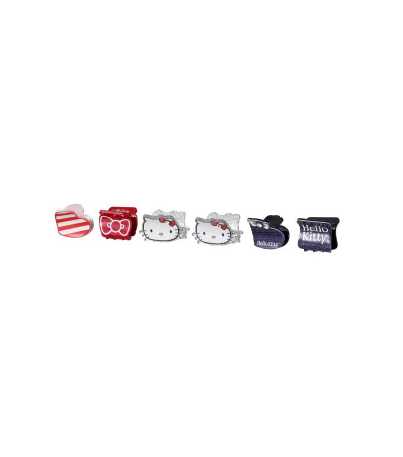 Sanrio Hello Kitty & Friends Classic Collection Denim Pack Of 6 Small Claw Clips