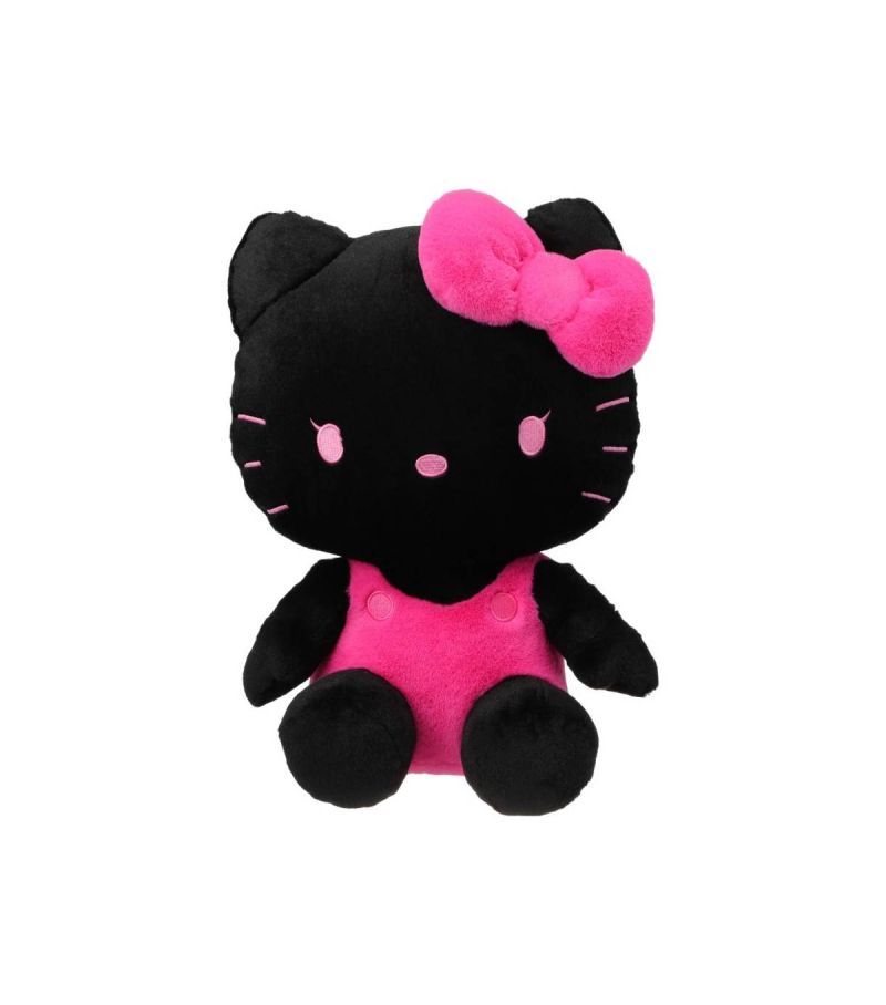 Sanrio Hello Kitty & Friends Hello Kitty Black & Pink 10 Inch Sitting Plush Soft Toy
