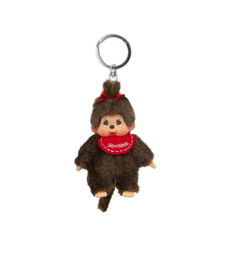 Bandai Monchhichi Classic 10cm Plush Keychain (Assorted Characters)