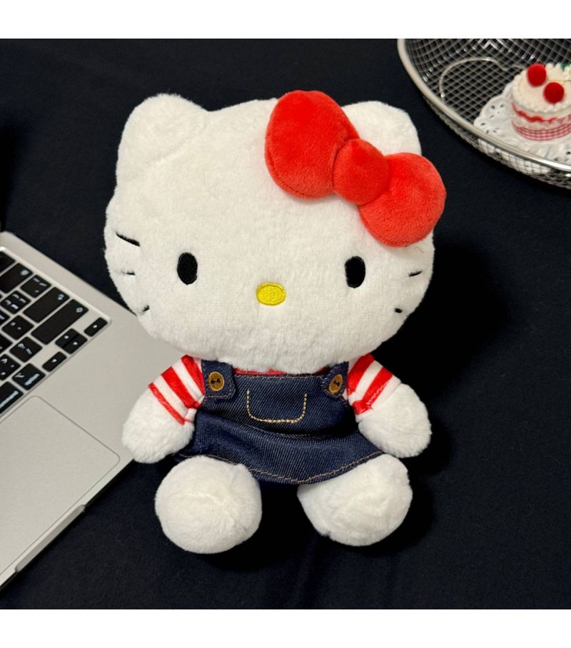 Sanrio Hello Kitty & Friends Hello Kitty Denim Collection 10 Inch Plush Soft Toy 