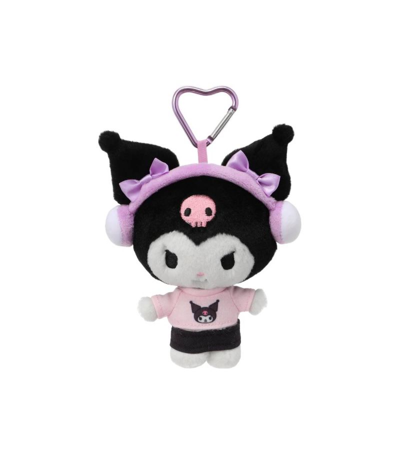 Sanrio Hello Kitty & Friends Kuromi Citywalk Collection 6 Inch Headset Plush Pendant