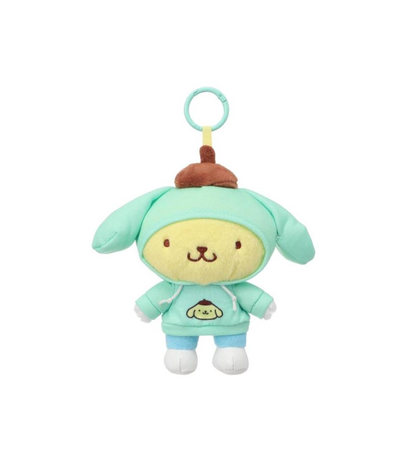 Sanrio Hello Kitty & Friends Pompompurin Citywalk Collection 6 Inch Hoodie Plush Pendant