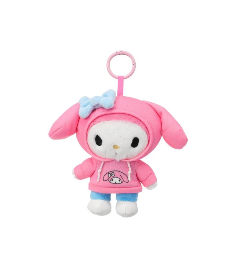 Sanrio Hello Kitty & Friends My Melody Citywalk Collection 5 Inch Hoodie Plush Pendant