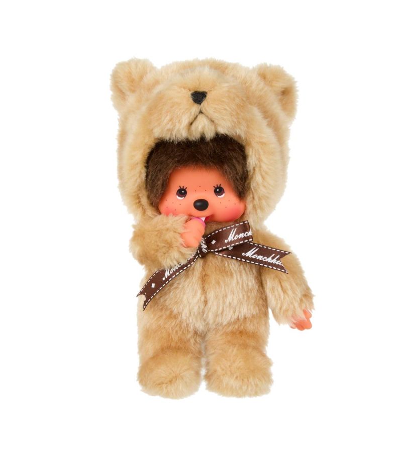 Bandai Monchhichi Animal collection Teddy Bear 16.5cm Plush Soft Toy