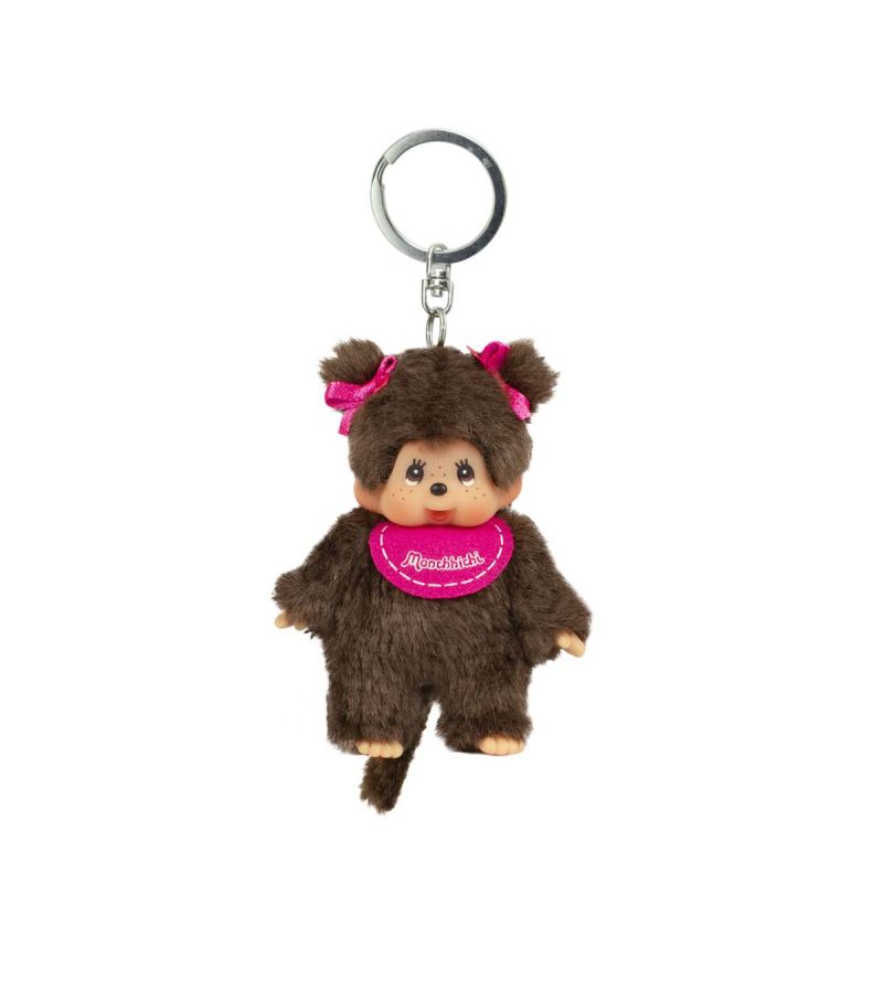Bandai Monchhichi Classic 10cm Plush Keychain (Assorted Characters)