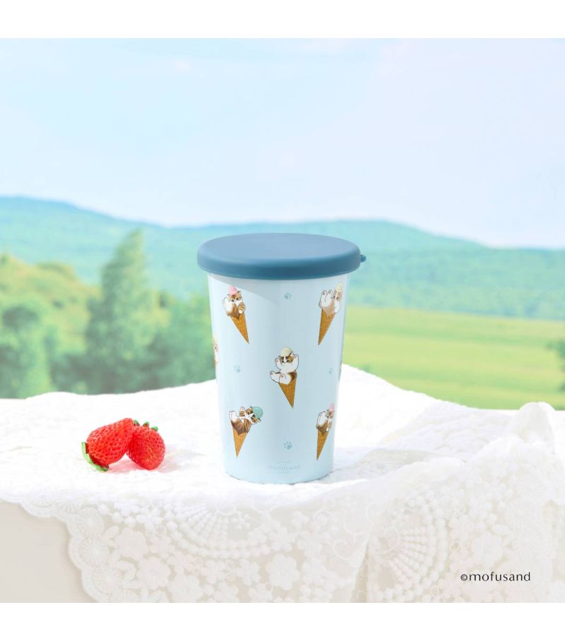 Mofusand Ice Cream Collection Blue Coffee Travel Mug
