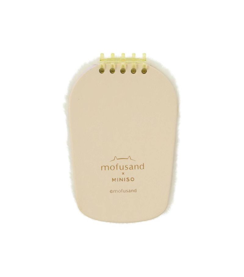 Mofusand Ice Cream Collection Yellow Plush Notebook