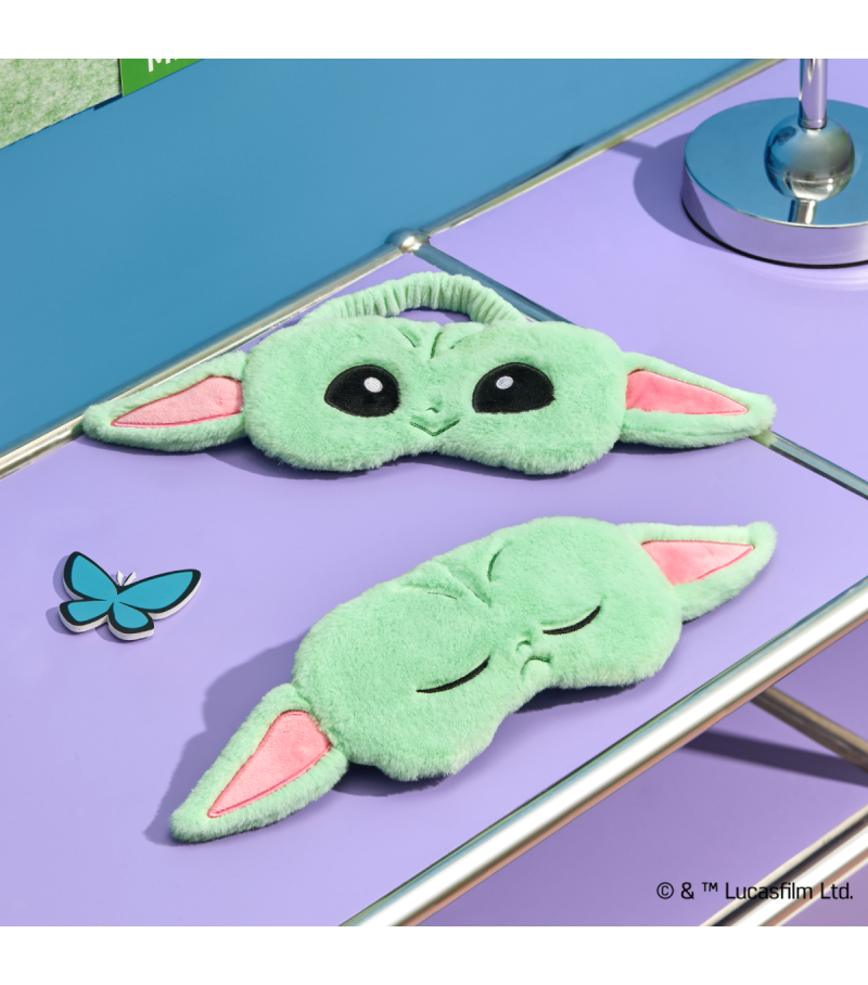 Star Wars Grogu Eyes Opened Plush Sleep Mask