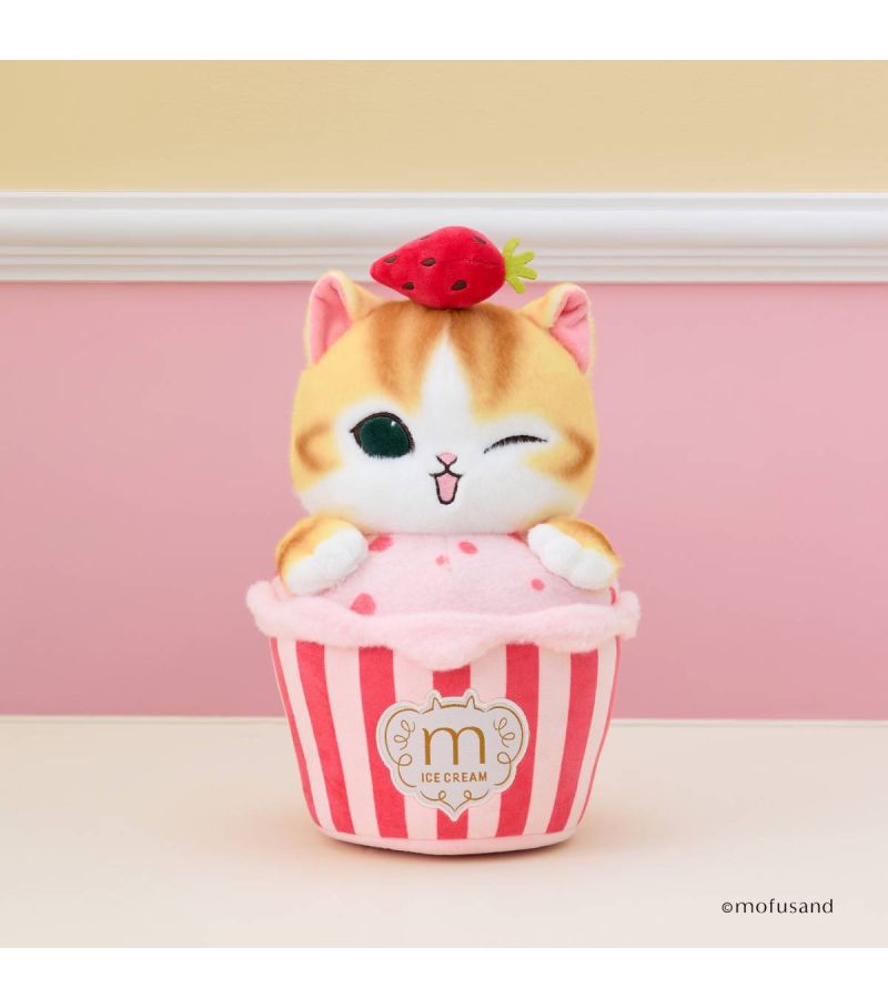 Mofusand Ice Cream Collection Ice Cream Tub Medium Plush Soft Toy
