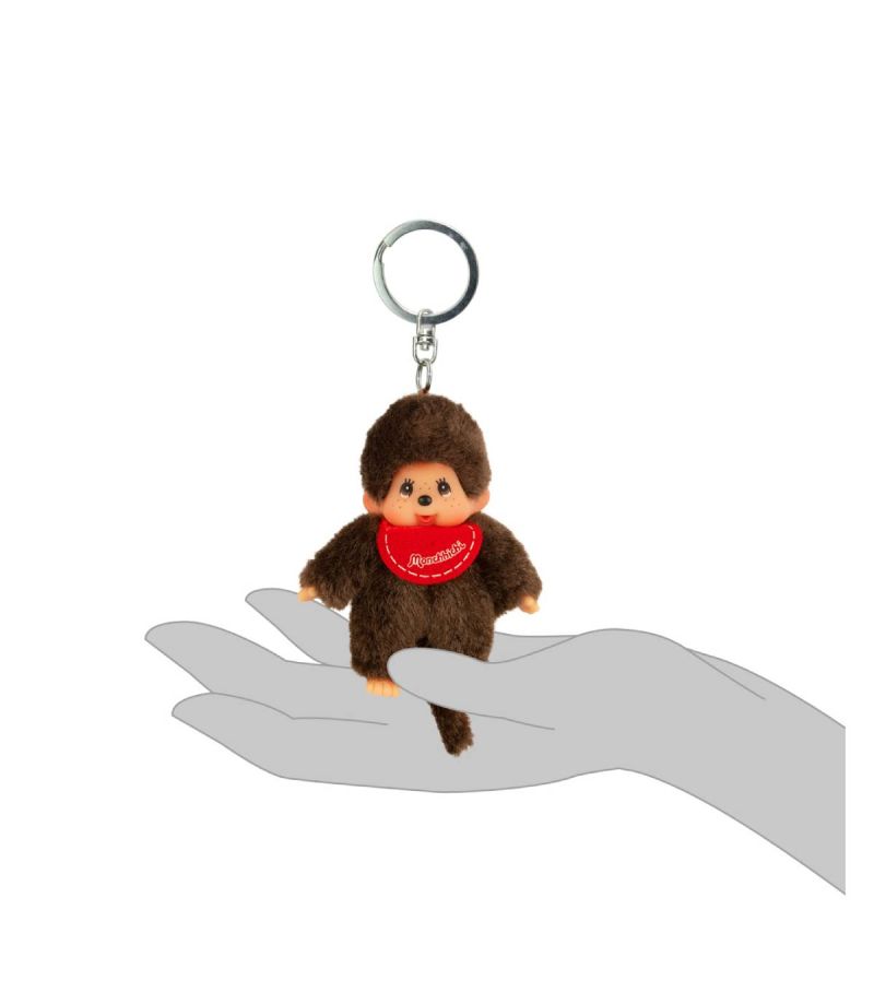 Bandai Monchhichi Classic 10cm Plush Keychain (Assorted Characters)