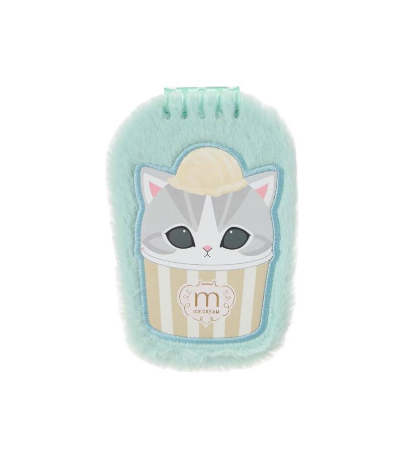 Mofusand Ice Cream Collection Green Plush Notebook